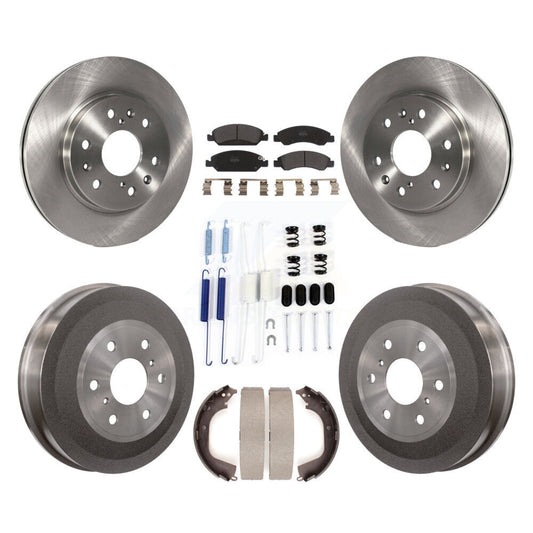 [Avant + Arrière] Kit de Disque et plaquette (semi-métallique) de frein pour Chevrolet Silverado 1500 GMC Sierra K8F-102010