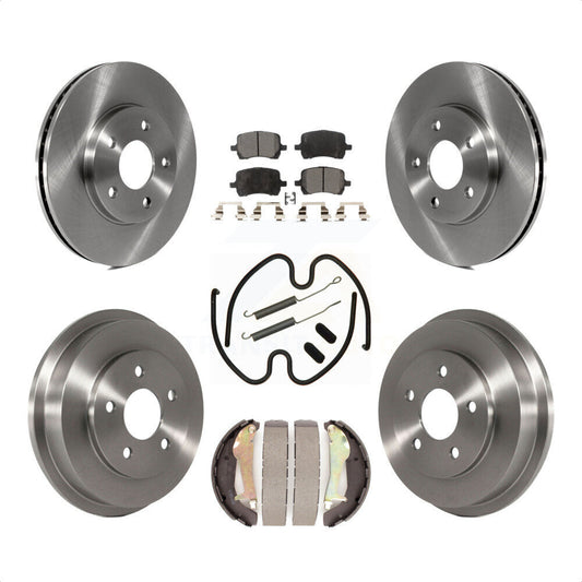 [Avant + Arrière] Kit de Disque et plaquette (semi-métallique) de frein pour 2009 Chevrolet HHR LT Panel LS K8F-102014 par Transit Auto