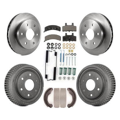 [Avant + Arrière] Kit de Disque et plaquette (semi-métallique) de frein pour Chevrolet K1500 GMC Yukon Blazer avec 10" Diameter K8F-102020