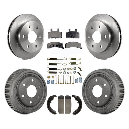 [Avant + Arrière] Kit de Disque et plaquette (semi-métallique) de frein pour 1995-1997 GMC Yukon 2 doors avec 4WD DIESEL engine avec 11" Diameter K8F-102021