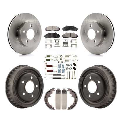 [Avant + Arrière] Kit de Disque et plaquette (semi-métallique) de frein pour Ford Ranger Mazda B3000 B4000 avec 9" Diameter 4WD K8F-102027