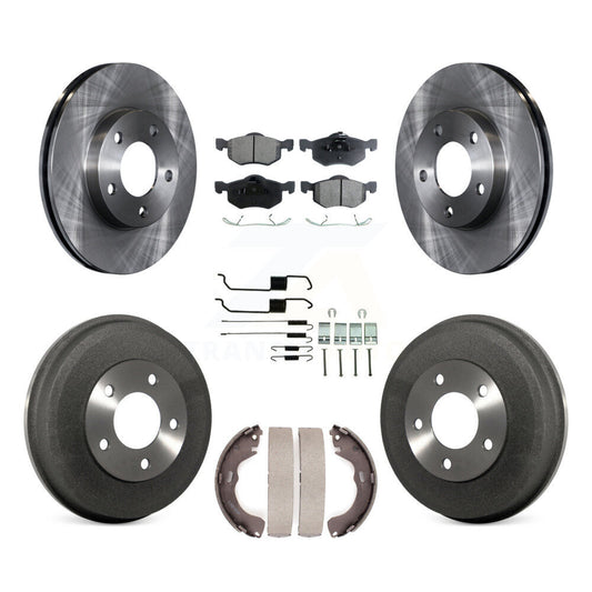 [Avant + Arrière] Kit de Disque et plaquette (semi-métallique) de frein pour Ford Escape Mazda Tribute Mercury Mariner K8F-102032