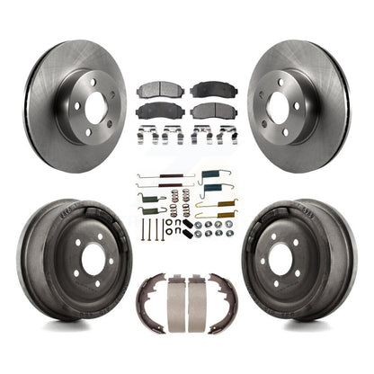 [Avant + Arrière] Kit de Disque et plaquette (semi-métallique) de frein pour Ford Ranger Mazda B4000 avec 10" Diameter K8F-102033