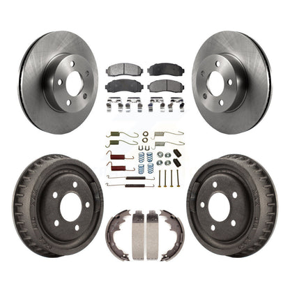 [Avant + Arrière] Kit de Disque et plaquette (semi-métallique) de frein pour Ford Ranger Mazda B4000 avec 9" Diameter K8F-102034