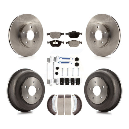 [Avant + Arrière] Kit de Disque et plaquette (semi-métallique) de frein pour 2010-2013 Ford Connect K8F-102039