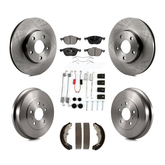 [Avant + Arrière] Kit de Disque et plaquette (semi-métallique) de frein pour Ford Focus FMSI=1004 K8F-102041