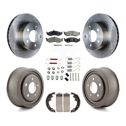 [Avant + Arrière] Kit de Disque et plaquette (semi-métallique) de frein pour Jeep Wrangler Cherokee K8F-102043