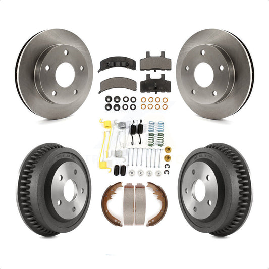 [Avant + Arrière] Kit de Disque et plaquette (semi-métallique) de frein pour 1994-1999 Dodge Ram 1500 4WD K8F-102044 par Transit Auto