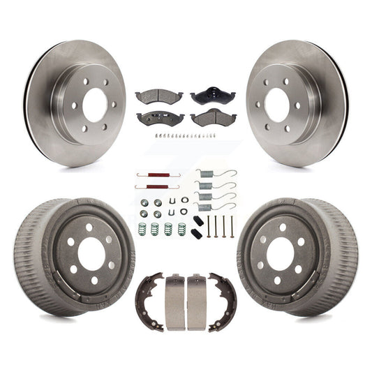 [Avant + Arrière] Kit de Disque et plaquette (semi-métallique) de frein pour 2000-2002 Dodge Dakota avec 9" Diameter K8F-102047