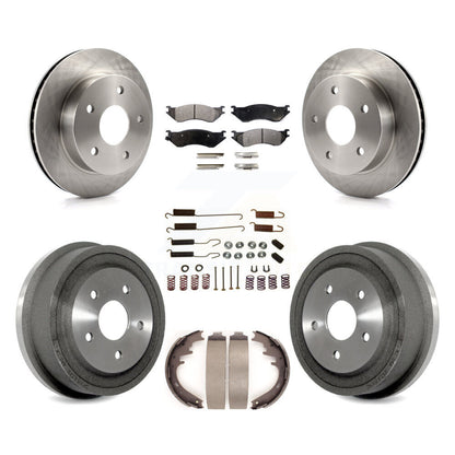 [Avant + Arrière] Kit de Disque et plaquette (semi-métallique) de frein pour 2000-2001 Dodge Ram 1500 4WD K8F-102050