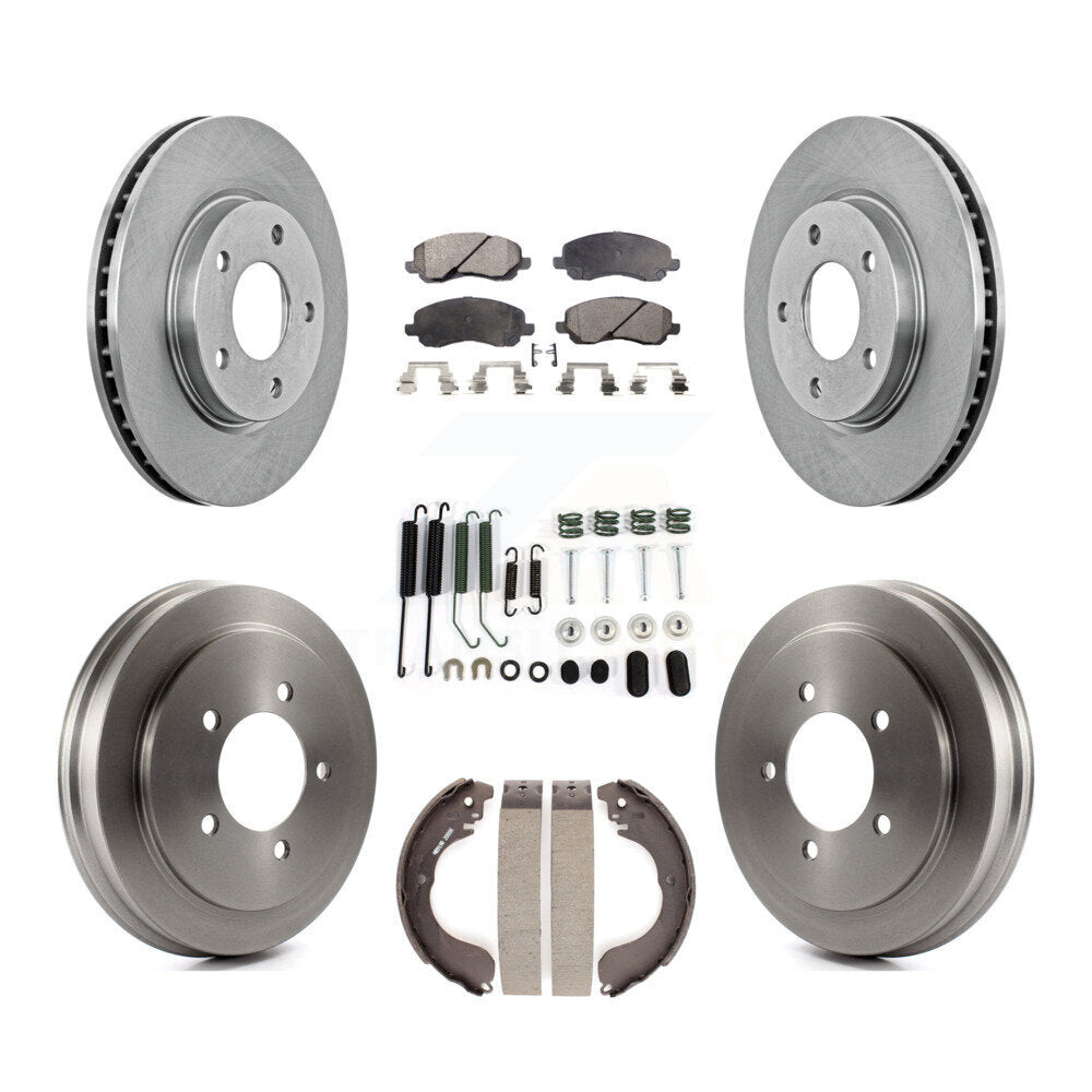 [Avant + Arrière] Kit de Disque et plaquette (semi-métallique) de frein pour Dodge Caliber K8F-102061