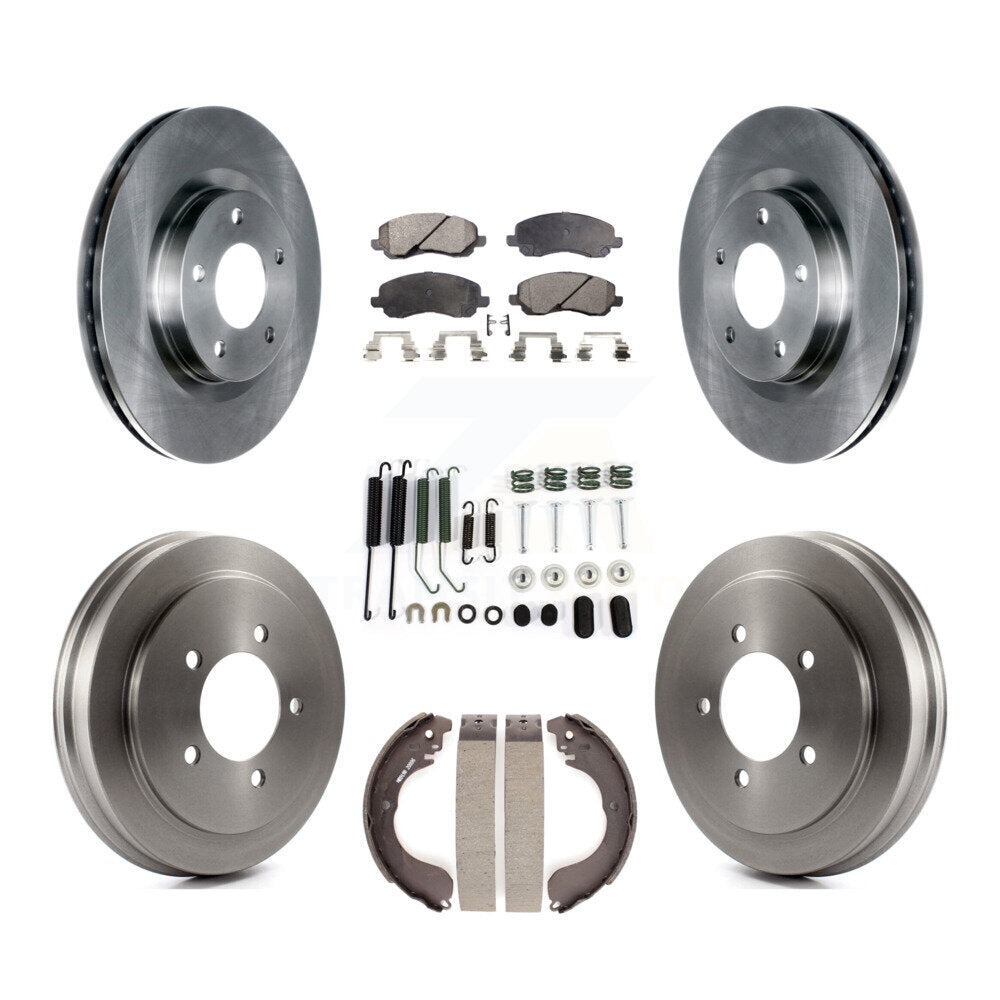 [Avant + Arrière] Kit de Disque et plaquette (semi-métallique) de frein pour Jeep Patriot Compass Dodge Caliber Chrysler Sebring Avenger K8F-102063