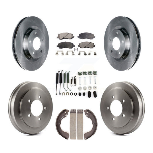 [Avant + Arrière] Kit de Disque et plaquette (semi-métallique) de frein pour Jeep Patriot Compass Dodge Caliber Chrysler Sebring Avenger K8F-102063