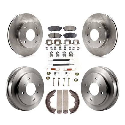 [Avant + Arrière] Kit de Disque et plaquette (semi-métallique) de frein pour 2002-2006 Nissan Sentra 1.8L K8F-102068
