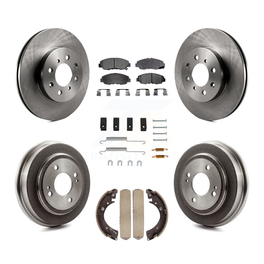 [Avant + Arrière] Kit de Disque et plaquette (semi-métallique) de frein pour Honda Civic Acura EL K8F-102070