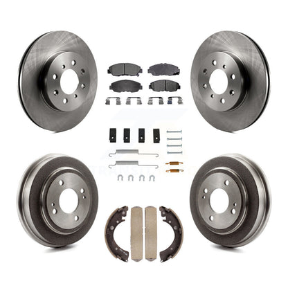 [Avant + Arrière] Kit de Disque et plaquette (semi-métallique) de frein pour Honda Civic Acura EL K8F-102070