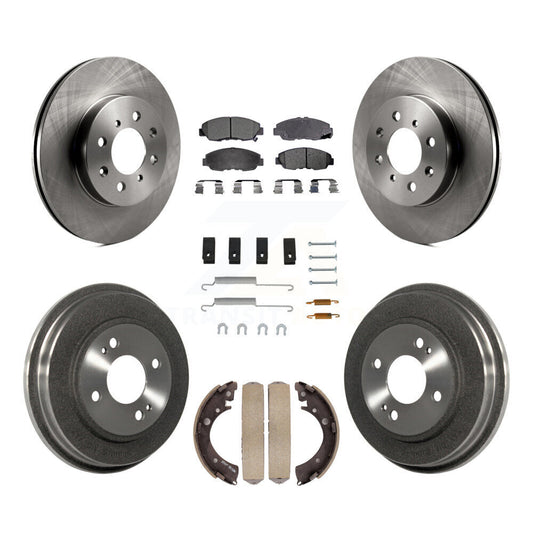 [Avant + Arrière] Kit de Disque et plaquette (semi-métallique) de frein pour Honda Civic K8F-102074