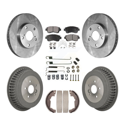 [Avant + Arrière] Kit de Disque et plaquette (semi-métallique) de frein pour 1998-2003 Toyota Sienna K8F-102082