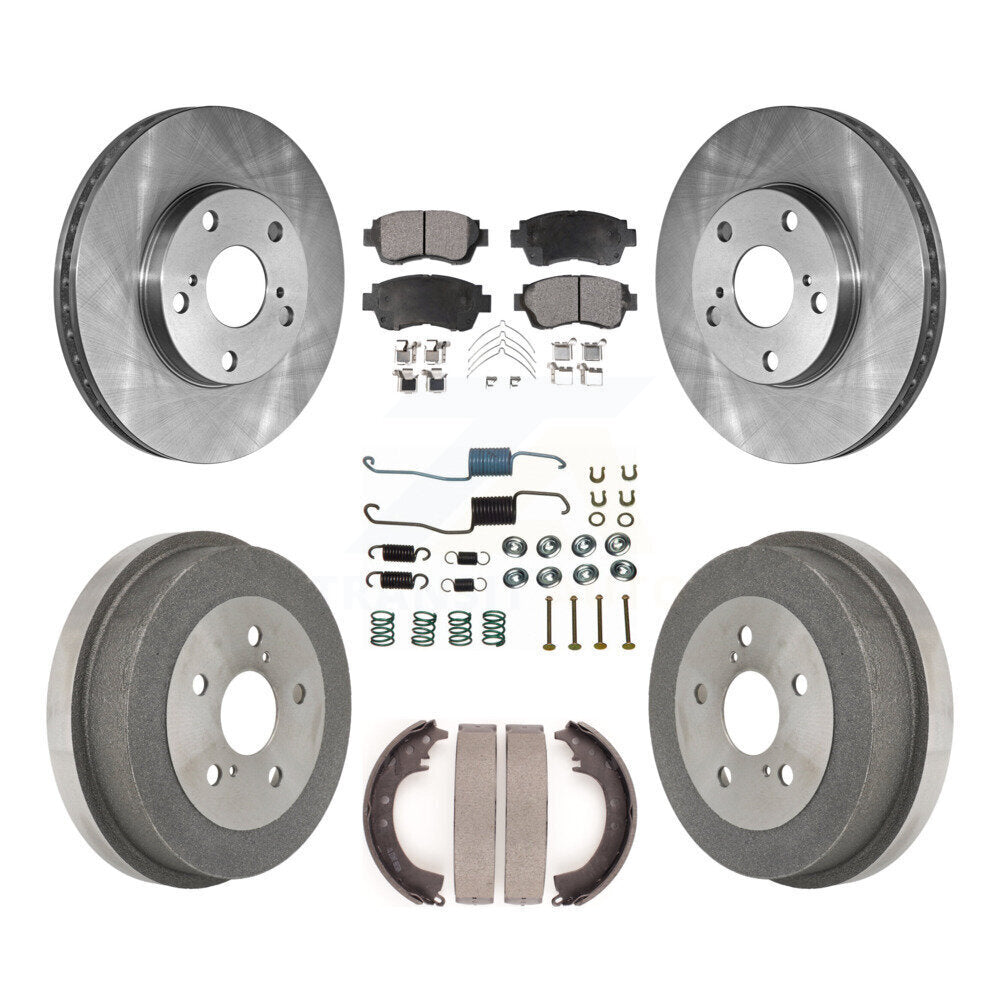 [Avant + Arrière] Kit de Disque et plaquette (semi-métallique) de frein pour Toyota Camry K8F-102083