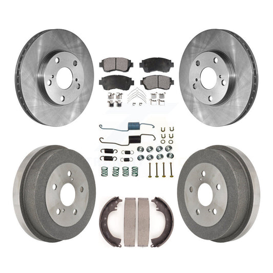 [Avant + Arrière] Kit de Disque et plaquette (semi-métallique) de frein pour Toyota Camry K8F-102083
