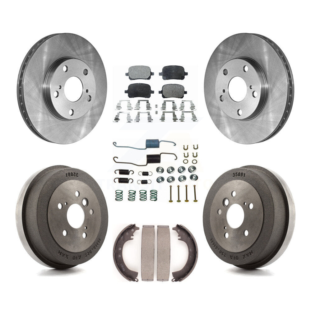 [Avant + Arrière] Kit de Disque et plaquette (semi-métallique) de frein pour 2002-2003 Toyota Solara 2.4L K8F-102085