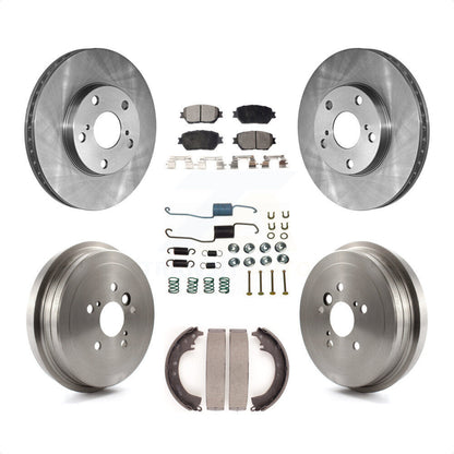 [Avant + Arrière] Kit de Disque et plaquette (semi-métallique) de frein pour 2005-2006 Toyota Camry Base LE Vehicles Manufactured In Japan K8F-102086 par Transit Auto