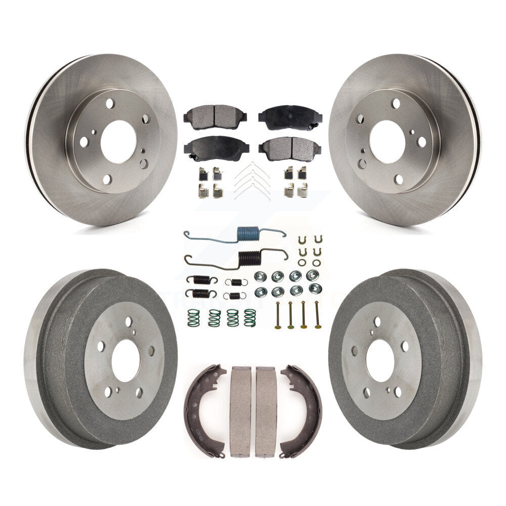 [Avant + Arrière] Kit de Disque et plaquette (semi-métallique) de frein pour Toyota Camry 2.2L K8F-102087