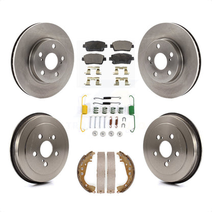 [Avant + Arrière] Kit de Disque et plaquette (semi-métallique) de frein pour 2000 Toyota Celica GT K8F-102093 par Transit Auto