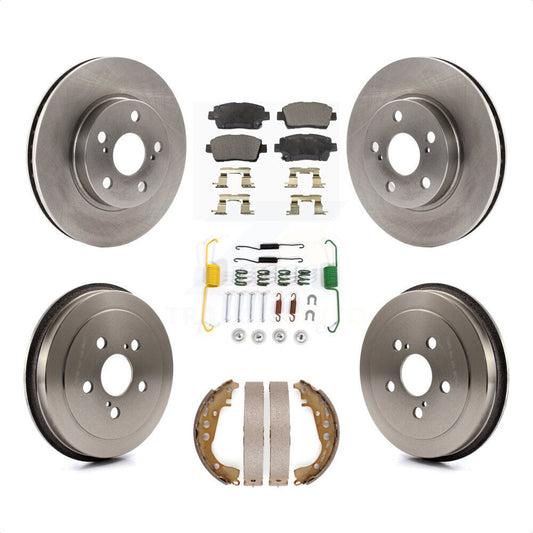[Avant + Arrière] Kit de Disque et plaquette (semi-métallique) de frein pour 2000 Toyota Celica GT K8F-102093 par Transit Auto