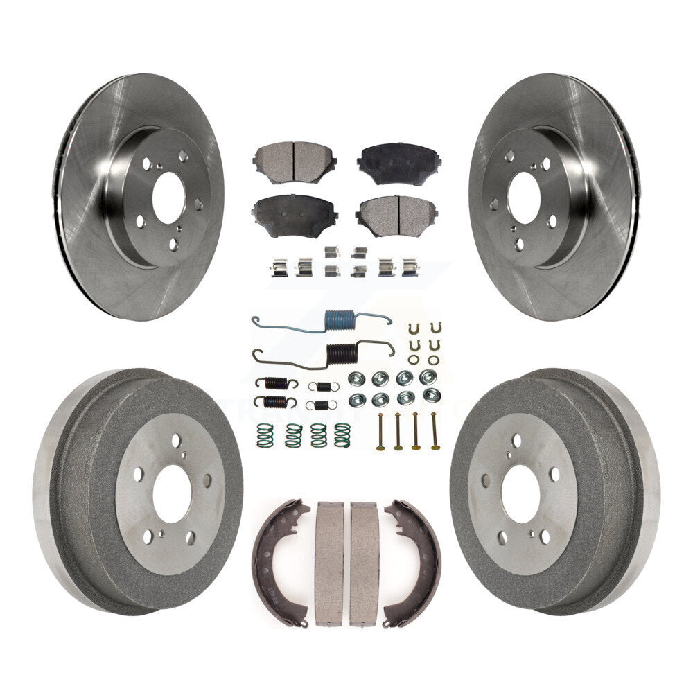 [Avant + Arrière] Kit de Disque et plaquette (semi-métallique) de frein pour 2001-2002 Toyota RAV4 BATTERY EV (EV BEV) engine K8F-102095