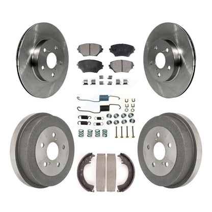 [Avant + Arrière] Kit de Disque et plaquette (semi-métallique) de frein pour 2001-2002 Toyota RAV4 BATTERY EV (EV BEV) engine K8F-102095