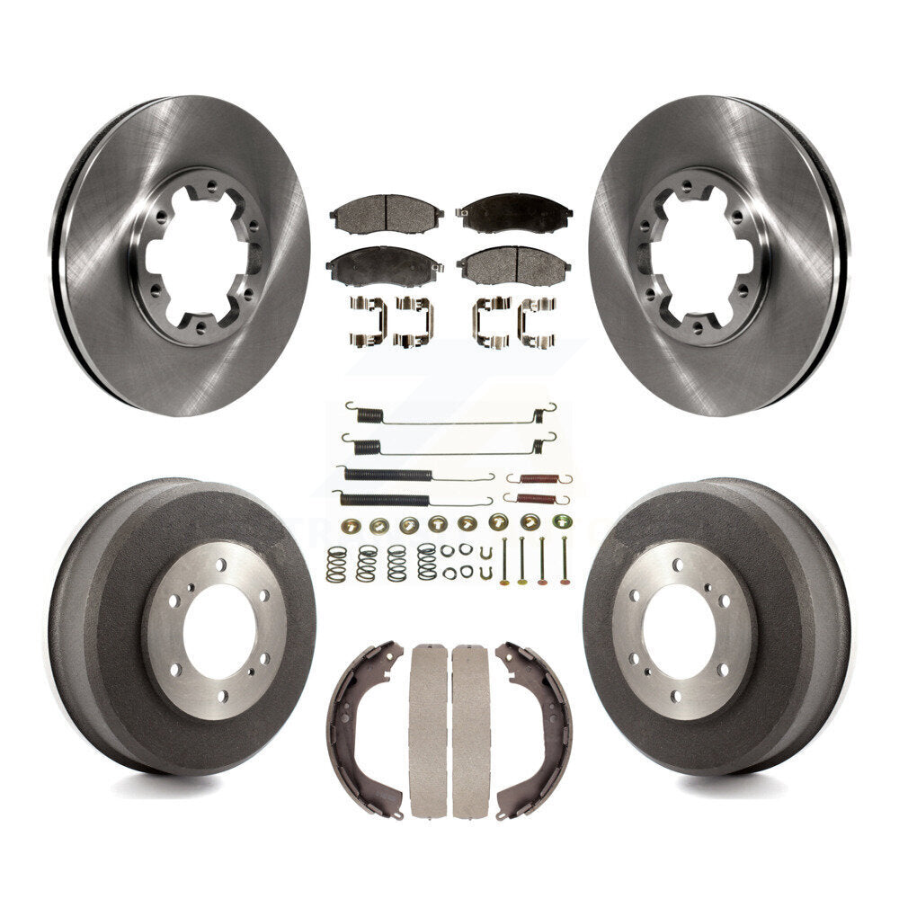 [Avant + Arrière] Kit de Disque et plaquette (semi-métallique) de frein pour Nissan Xterra Frontier K8F-102096