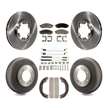 [Avant + Arrière] Kit de Disque et plaquette (semi-métallique) de frein pour Nissan Xterra Frontier K8F-102096