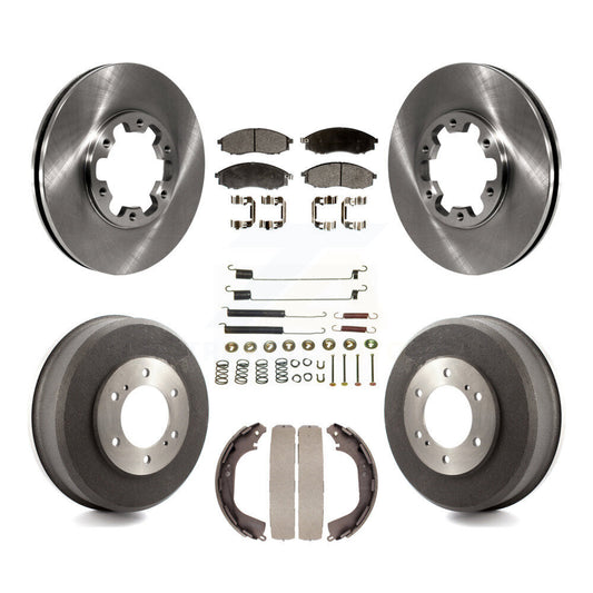 [Avant + Arrière] Kit de Disque et plaquette (semi-métallique) de frein pour Nissan Xterra Frontier K8F-102096