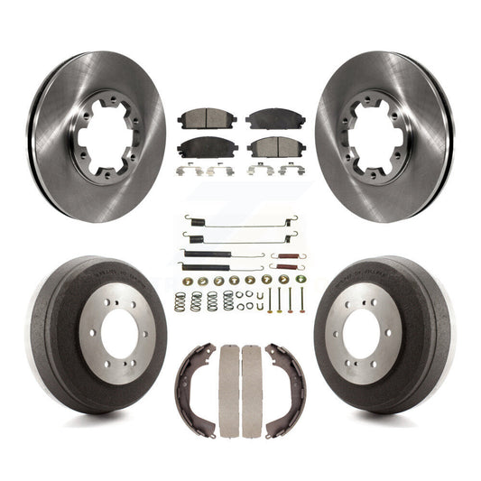 [Avant + Arrière] Kit de Disque et plaquette (semi-métallique) de frein pour Nissan Pathfinder INFINITI QX4 K8F-102097