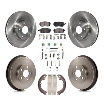 [Avant + Arrière] Kit de Disque et plaquette (semi-métallique) de frein pour 2002-2003 Subaru Impreza Outback RS TS K8F-102099