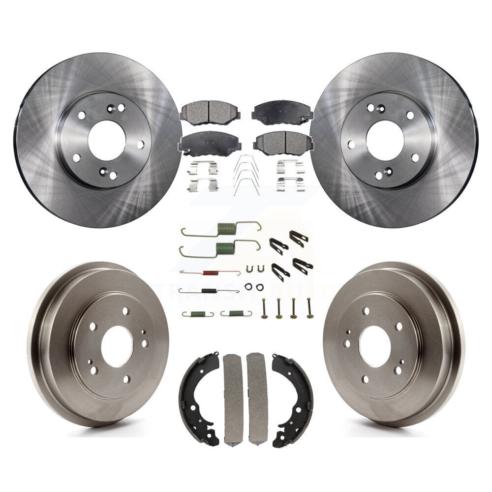 [Avant + Arrière] Kit de Disque et plaquette (semi-métallique) de frein pour Honda Accord Fit K8F-102102