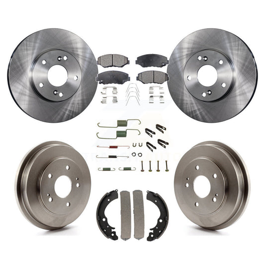 [Avant + Arrière] Kit de Disque et plaquette (semi-métallique) de frein pour Honda Accord Fit K8F-102102