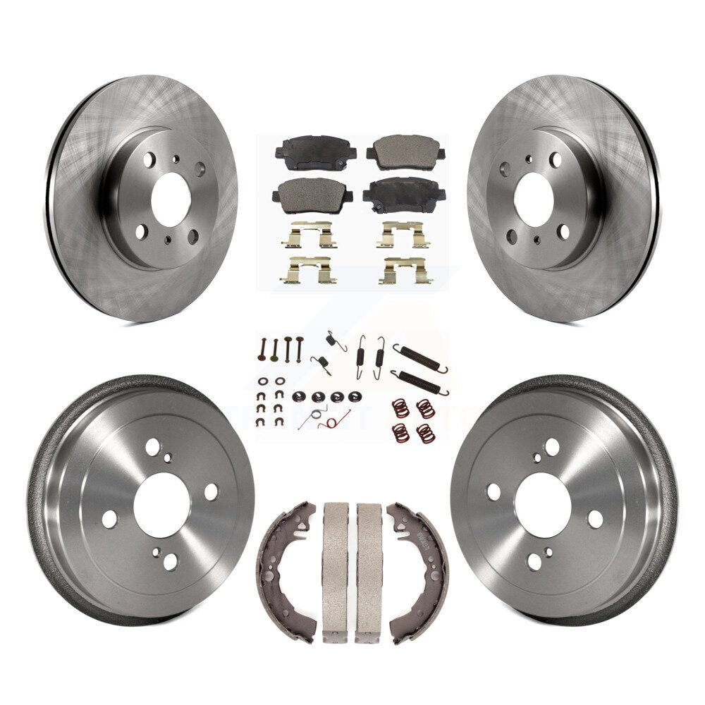 [Avant + Arrière] Kit de Disque et plaquette (semi-métallique) de frein pour 2001-2005 Toyota Echo K8F-102113