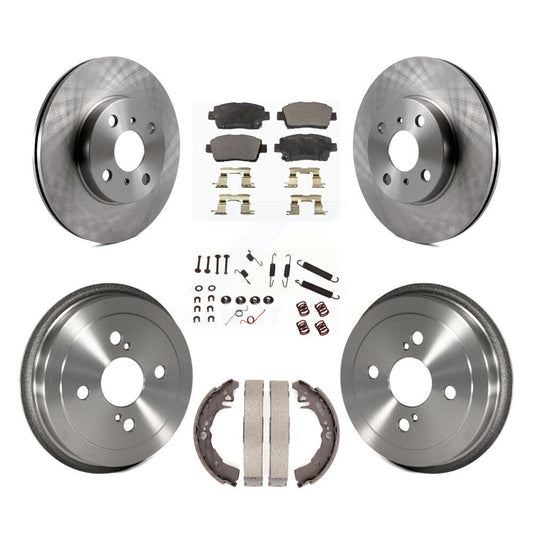 [Avant + Arrière] Kit de Disque et plaquette (semi-métallique) de frein pour 2001-2005 Toyota Echo K8F-102113