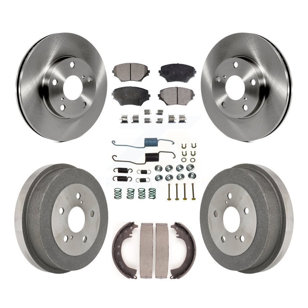 [Avant + Arrière] Kit de Disque et plaquette (semi-métallique) de frein pour 2001-2002 Toyota RAV4 GAS engine K8F-102115