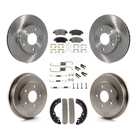 [Avant + Arrière] Kit de Disque et plaquette (semi-métallique) de frein pour 2006-2008 Honda Civic Hybrid K8F-102116
