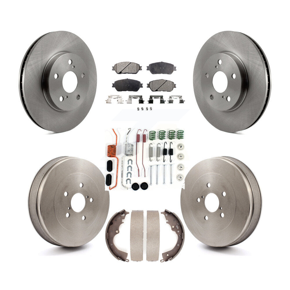 [Avant + Arrière] Kit de Disque et plaquette (semi-métallique) de frein pour 2004-2010 Toyota Sienna K8F-102119