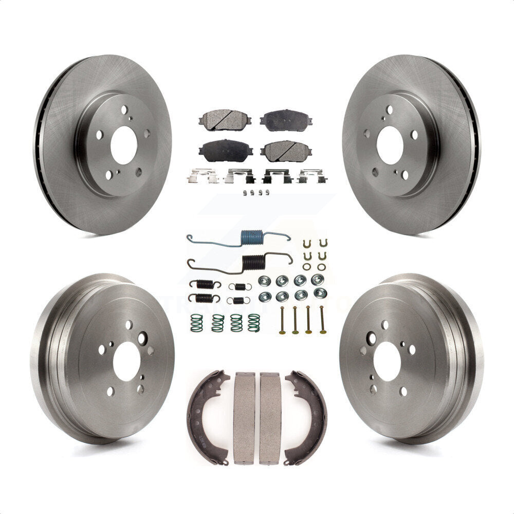 [Avant + Arrière] Kit de Disque et plaquette (semi-métallique) de frein pour 2005-2006 Toyota Camry SE XLE Vehicles Manufactured In Japan K8F-102120 par Transit Auto