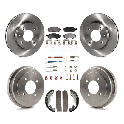 [Avant + Arrière] Kit de Disque et plaquette (semi-métallique) de frein pour Hyundai Elantra rear brakes K8F-102123