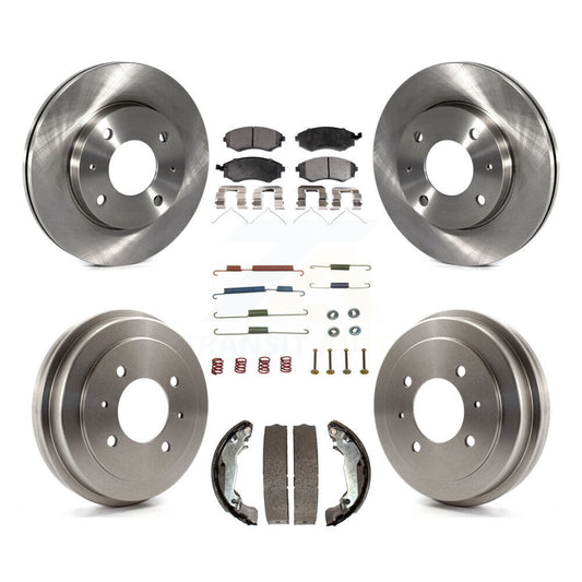 [Avant + Arrière] Kit de Disque et plaquette (semi-métallique) de frein pour Hyundai Elantra rear brakes K8F-102123