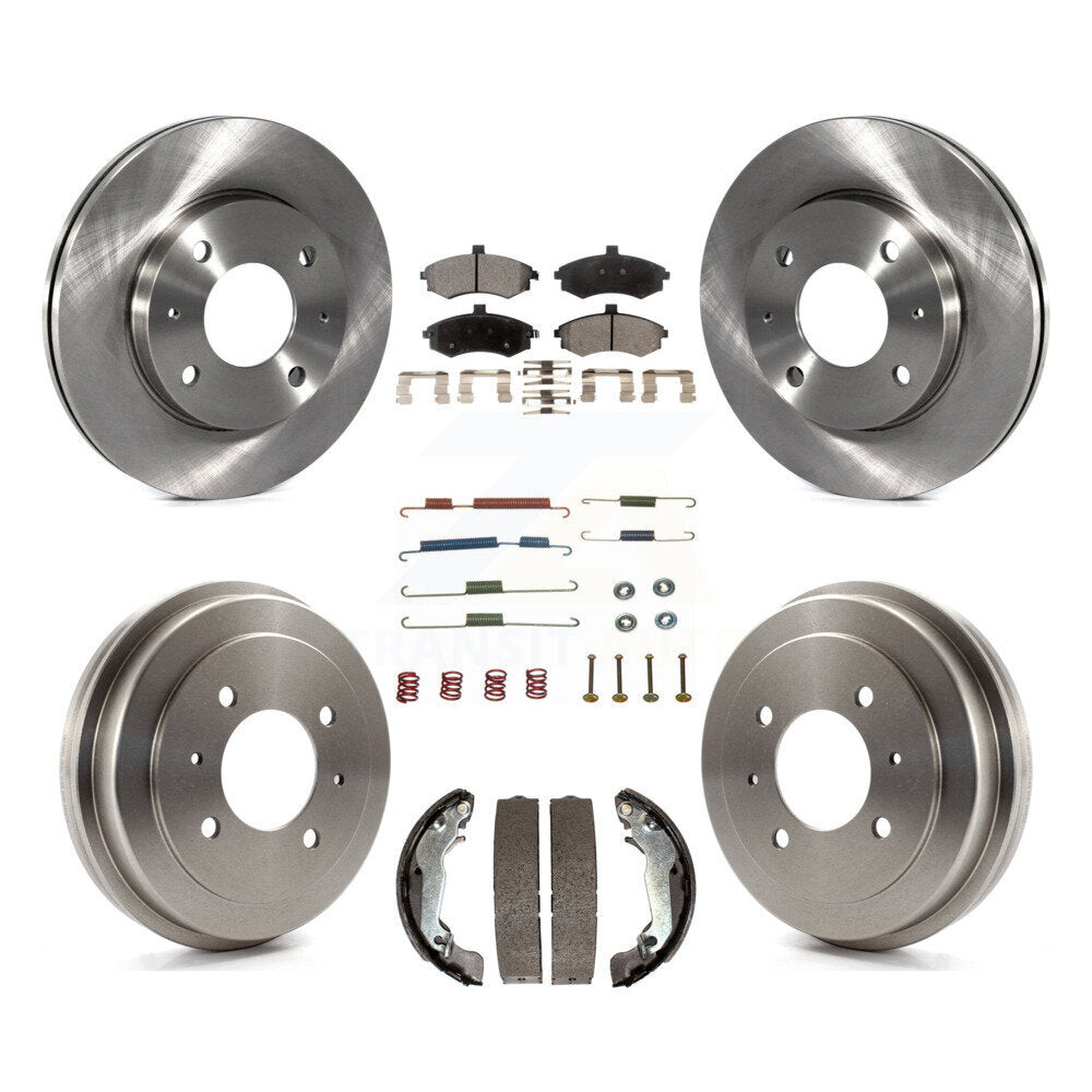 [Avant + Arrière] Kit de Disque et plaquette (semi-métallique) de frein pour Hyundai Elantra rear brakes K8F-102124
