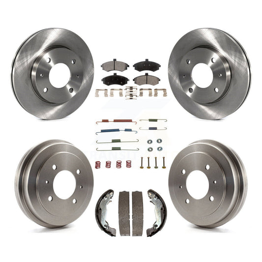 [Avant + Arrière] Kit de Disque et plaquette (semi-métallique) de frein pour Hyundai Elantra rear brakes K8F-102124