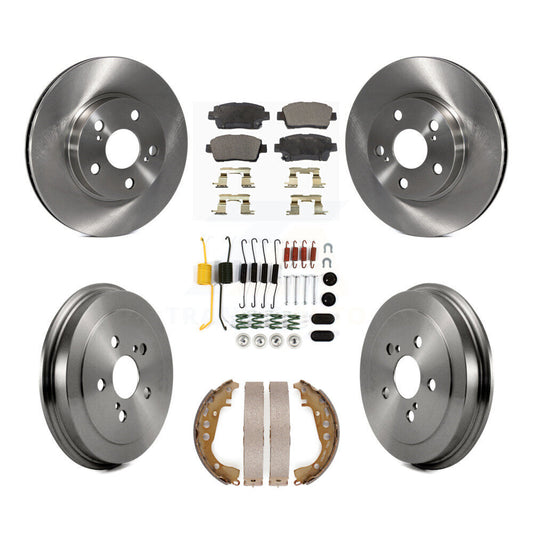 [Avant + Arrière] Kit de Disque et plaquette (semi-métallique) de frein pour 2004-2007 Toyota Prius K8F-102132