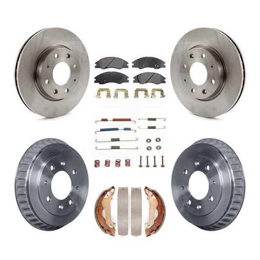[Avant + Arrière] Kit de Disque et plaquette (semi-métallique) de frein pour 2007-2009 Kia Spectra rear brakes K8F-102134